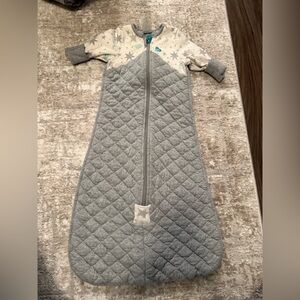 Love to Dream Gray and Cream Kids Quilted Sleep Sack size 6-18M